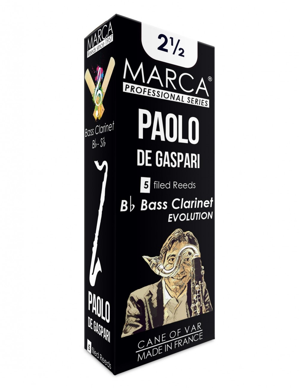 5 ANCHES MARCA PAOLO DE GASPARI CLARINETTE BASSE 2.5