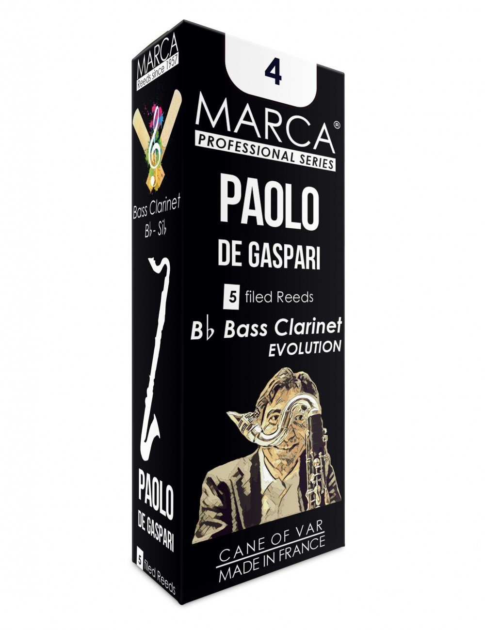 5 REEDS MARCA PAOLO DE GASPARI BASS CLARINET 4