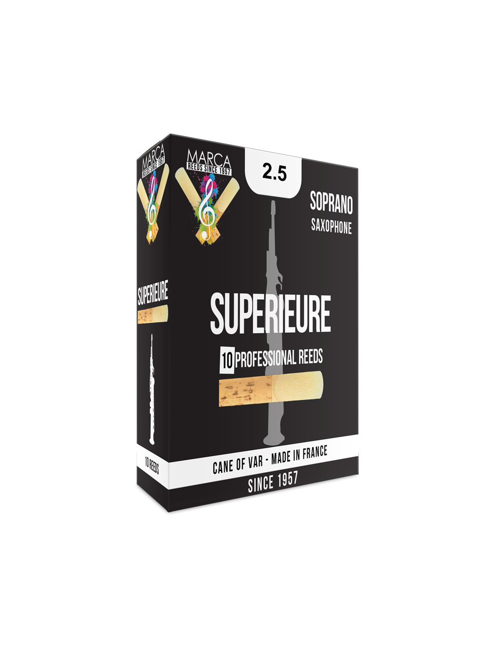 10 ANCHES MARCA SUPERIEURE SAXOPHONE SOPRANO 2.5
