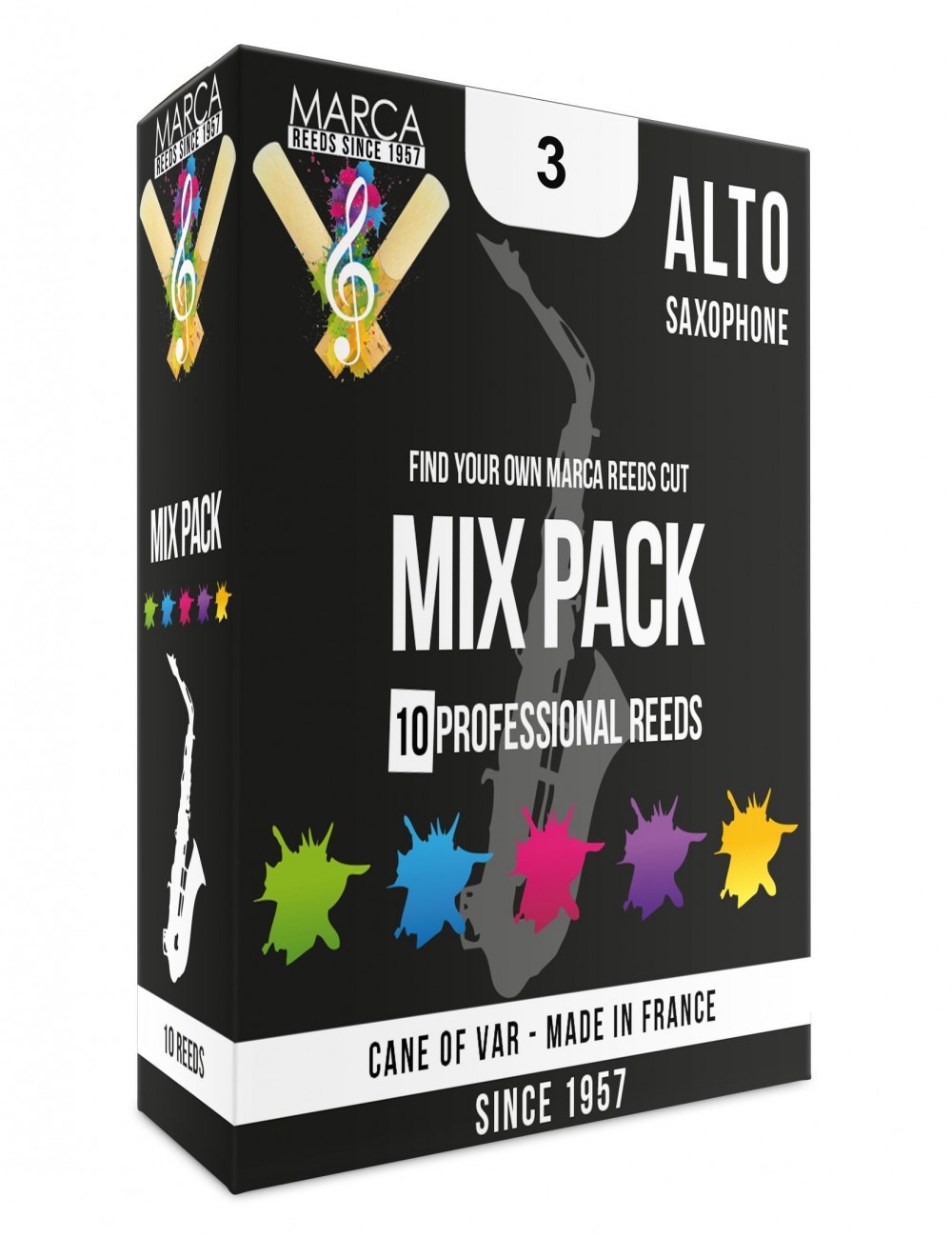 10 ANCHES MARCA MIX PACK SAXOPHONE ALTO 3