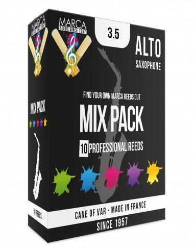 10 ANCHES MARCA MIX PACK SAXOPHONE ALTO 3.5
