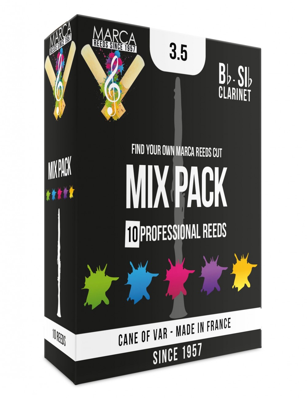 10 ANCHES MARCA MIX PACK CLARINETTE SIB 3.5