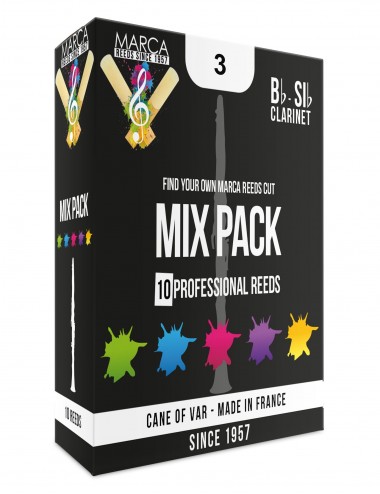 10 ANCHES MARCA MIX PACK CLARINETTE SIB 3